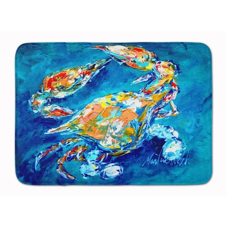 Carolines Treasures By Chance Crab Machine Washable Memory Foam Mat MW1153RUG